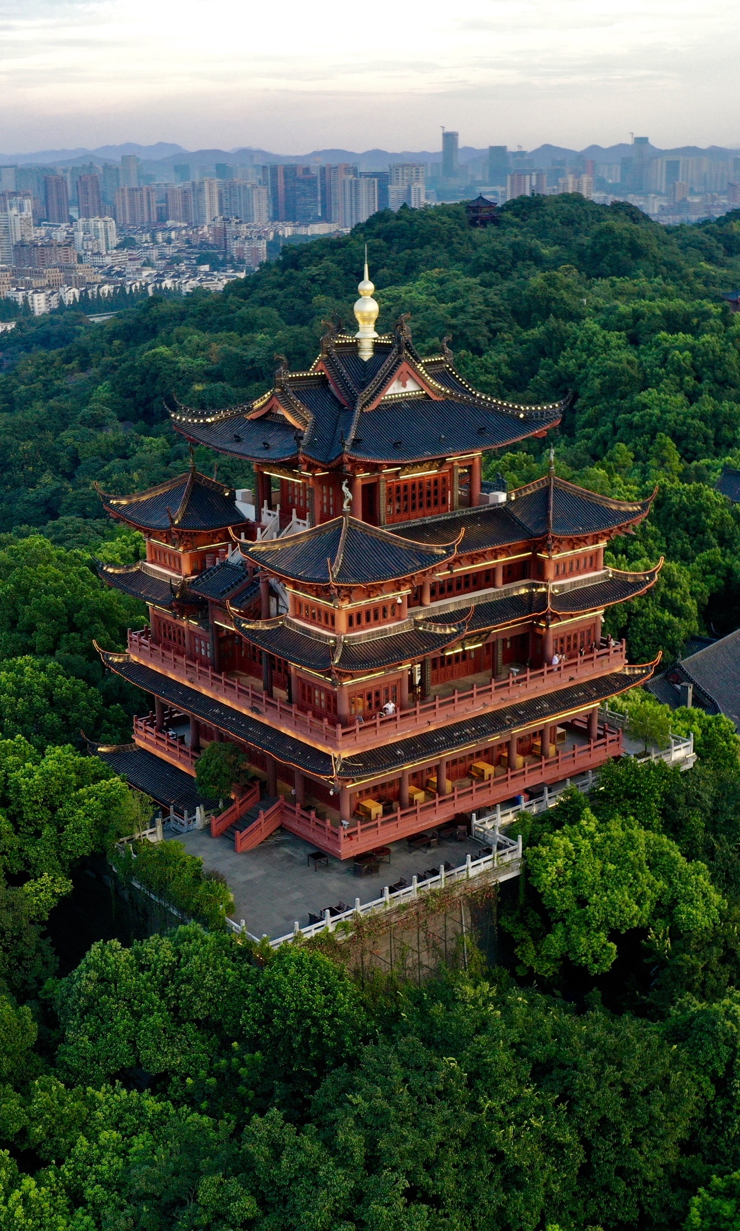 City Above the Trees in Hangzhou, China