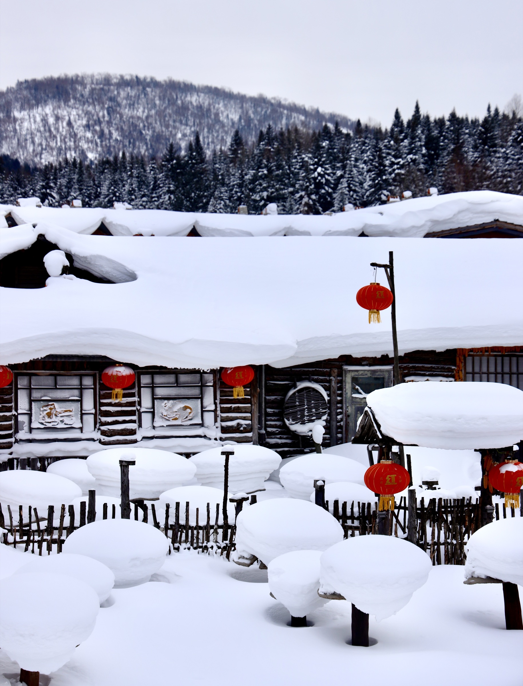 Snow Town in Heilongjiang, China