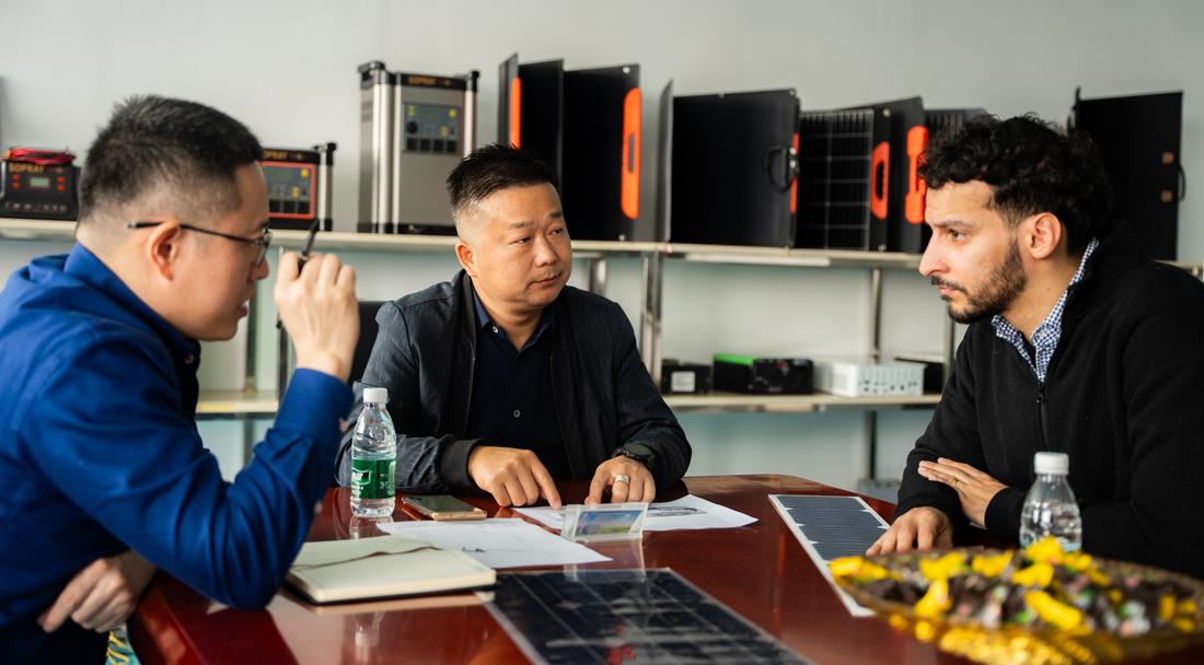 Business meeting with Chinese partners